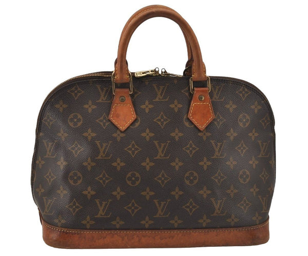 Authentic Louis Vuitton Monogram Alma Hand Bag Purse M51130 LV 6498J