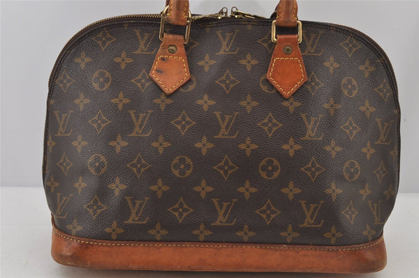 Authentic Louis Vuitton Monogram Alma Hand Bag Purse M51130 LV 6498J