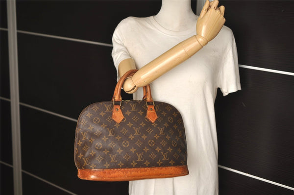 Authentic Louis Vuitton Monogram Alma Hand Bag Purse M51130 LV 6498J