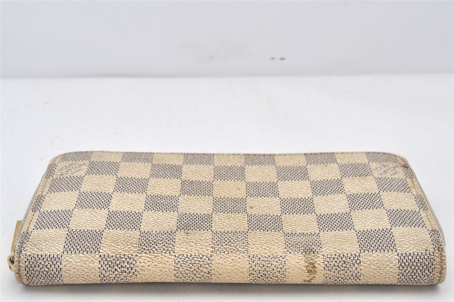 Authentic Louis Vuitton Damier Azur Zippy Wallet Long Purse N60019 LV 6498K