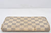 Authentic Louis Vuitton Damier Azur Zippy Wallet Long Purse N60019 LV 6498K