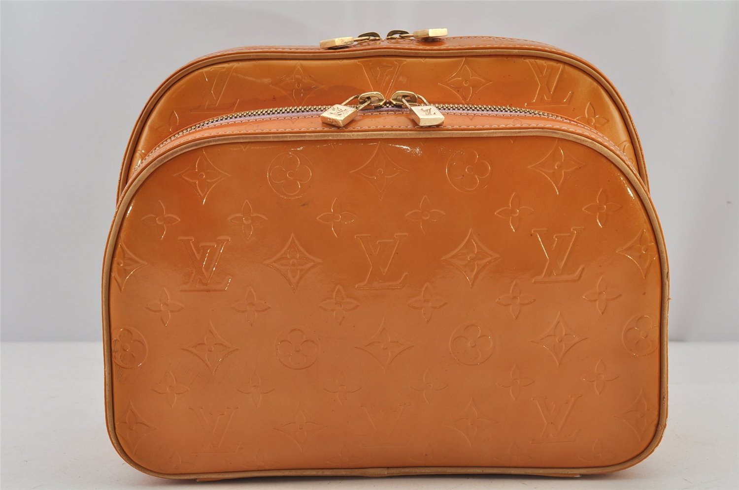 Authentic Louis Vuitton Vernis Murray Backpack Orange M91039 LV 6499J