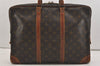 Authentic Louis Vuitton Monogram Porte Documents Voyage M53361 Briefcase 6500J