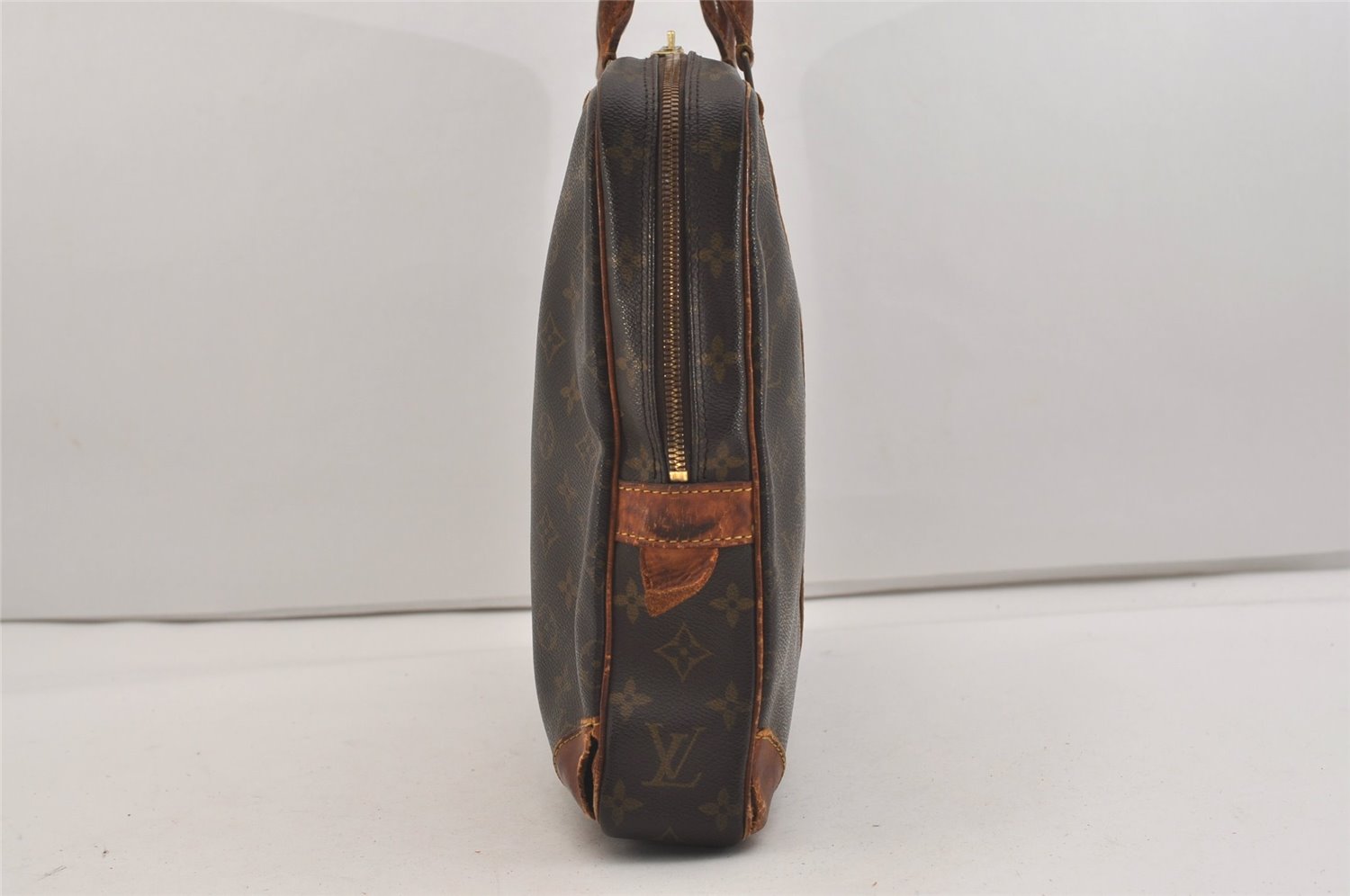 Authentic Louis Vuitton Monogram Porte Documents Voyage M53361 Briefcase 6500J