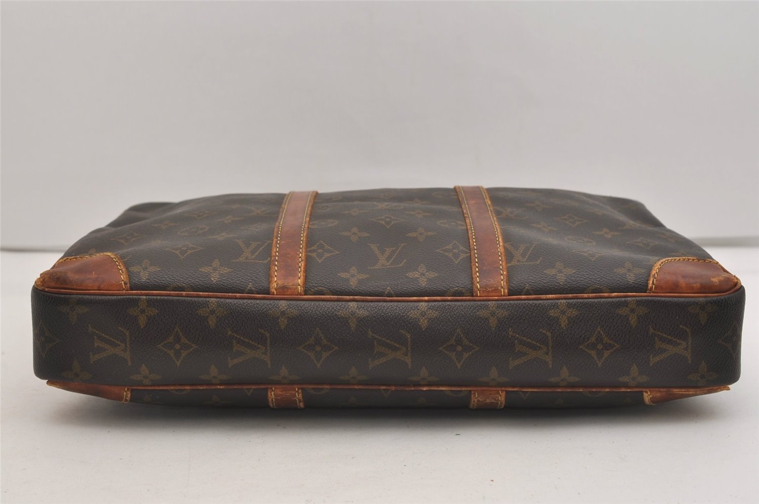 Authentic Louis Vuitton Monogram Porte Documents Voyage M53361 Briefcase 6500J