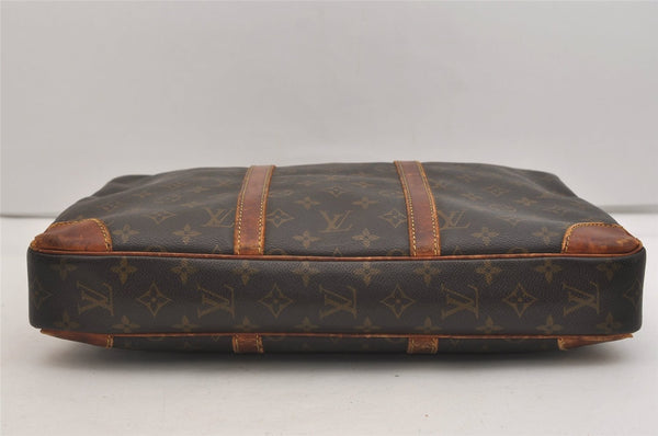Authentic Louis Vuitton Monogram Porte Documents Voyage M53361 Briefcase 6500J