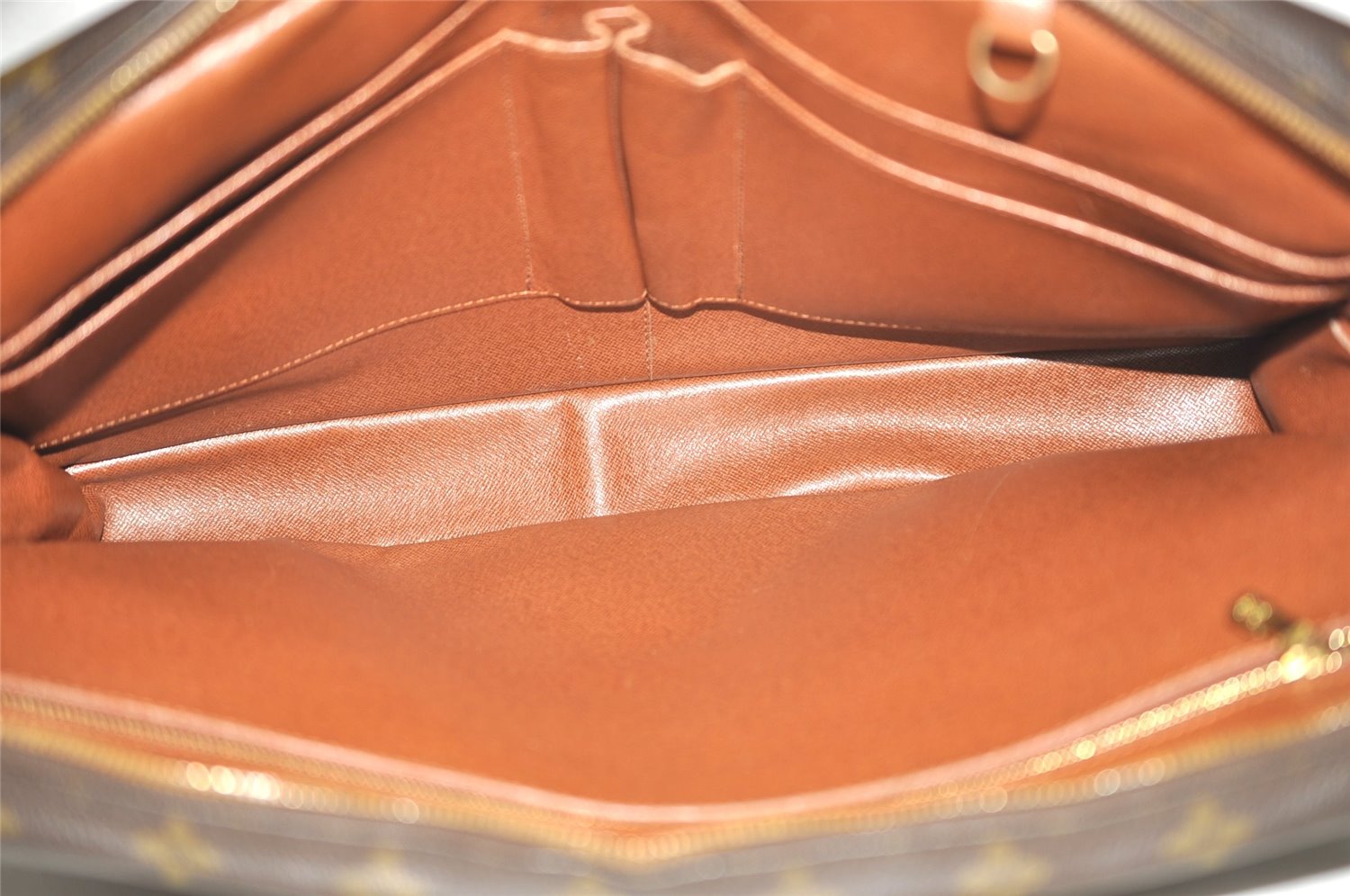 Authentic Louis Vuitton Monogram Porte Documents Voyage M53361 Briefcase 6500J