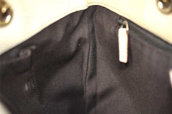 Authentic GUCCI Eclipse Shoulder Tote Bag GG Canvas Leather 120840 Brown 6502I