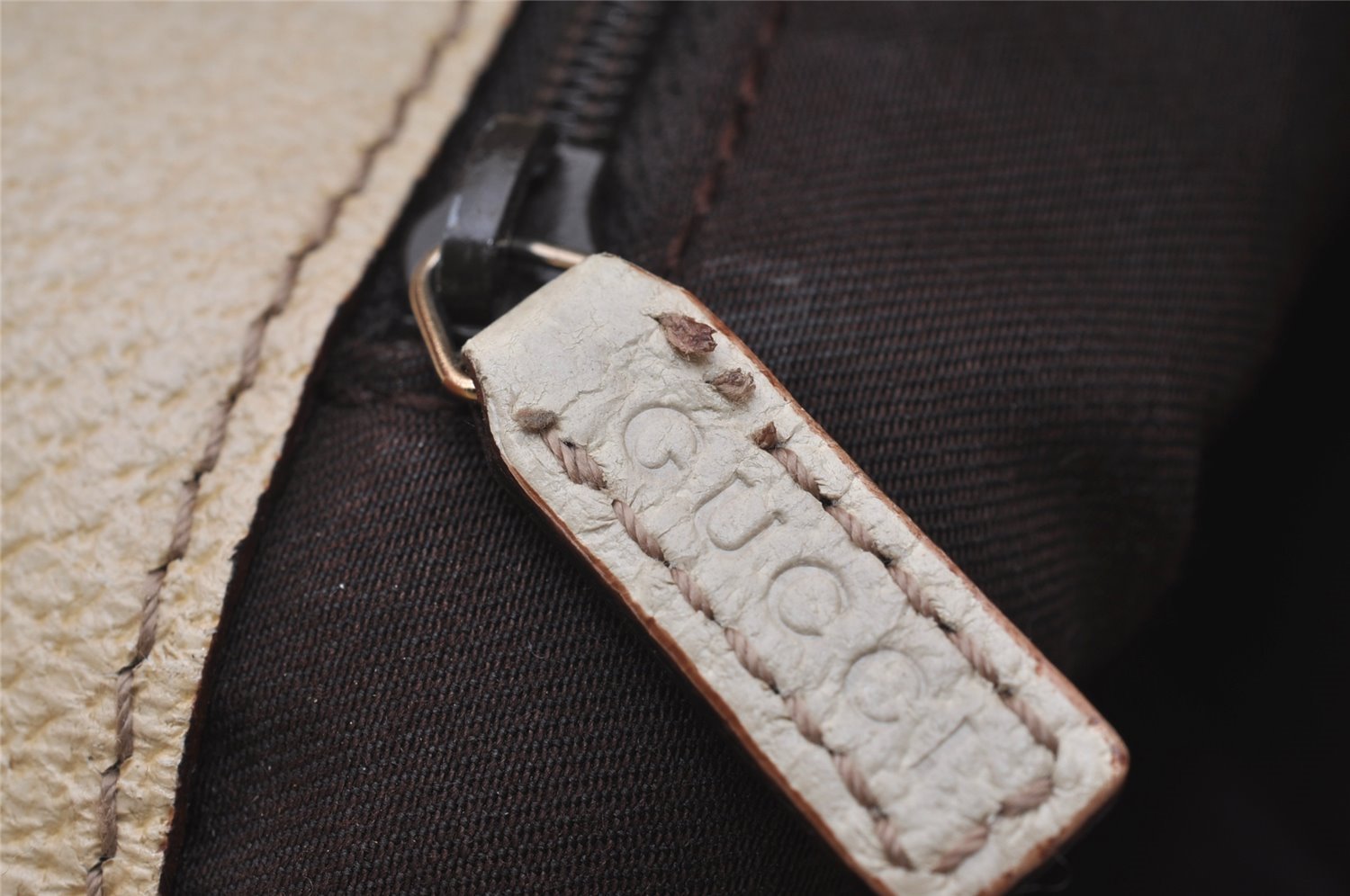 Authentic GUCCI Eclipse Shoulder Tote Bag GG Canvas Leather 120840 Brown 6502I