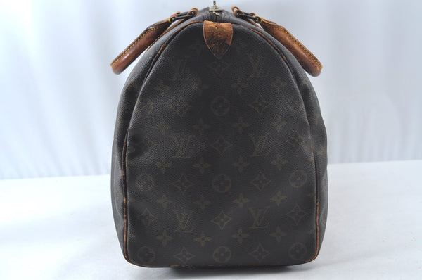 Auth Louis Vuitton Monogram Keepall 45 Travel Boston Bag M41428 LV Junk 6503J