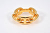 Authentic HERMES Scarf Ring Chaine d'Ancre Chain Design Gold Tone 6503K