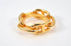 Authentic HERMES Scarf Ring Chaine d'Ancre Chain Design Gold Tone 6503K