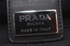 Authentic PRADA Nylon Tessuto Leather Shoulder Cross Body Bag Purse Black 6504I