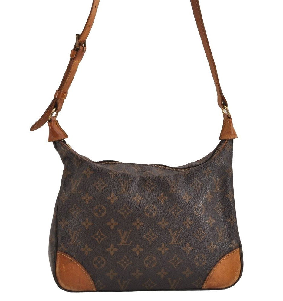 Authentic Louis Vuitton Monogram Boulogne 30 Shoulder Cross Bag M52165 LV 6505J