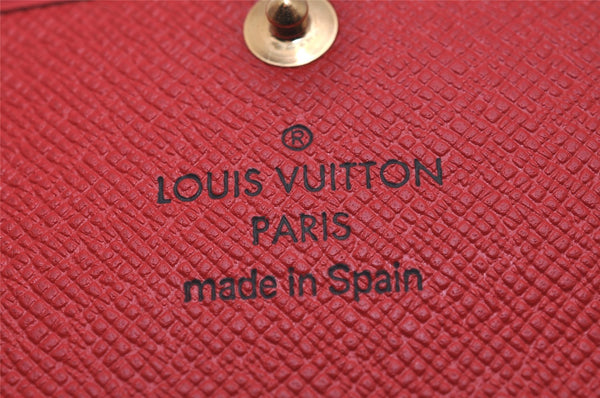 Authentic Louis Vuitton Epi Multicles 4 Key Case Red M63827 LV 6507I