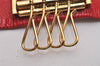 Authentic Louis Vuitton Epi Multicles 4 Key Case Red M63827 LV 6507I