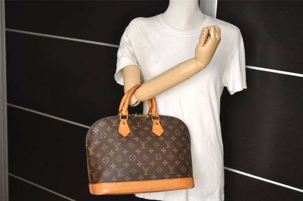 Authentic Louis Vuitton Monogram Alma Hand Bag Purse M51130 LV 6509I