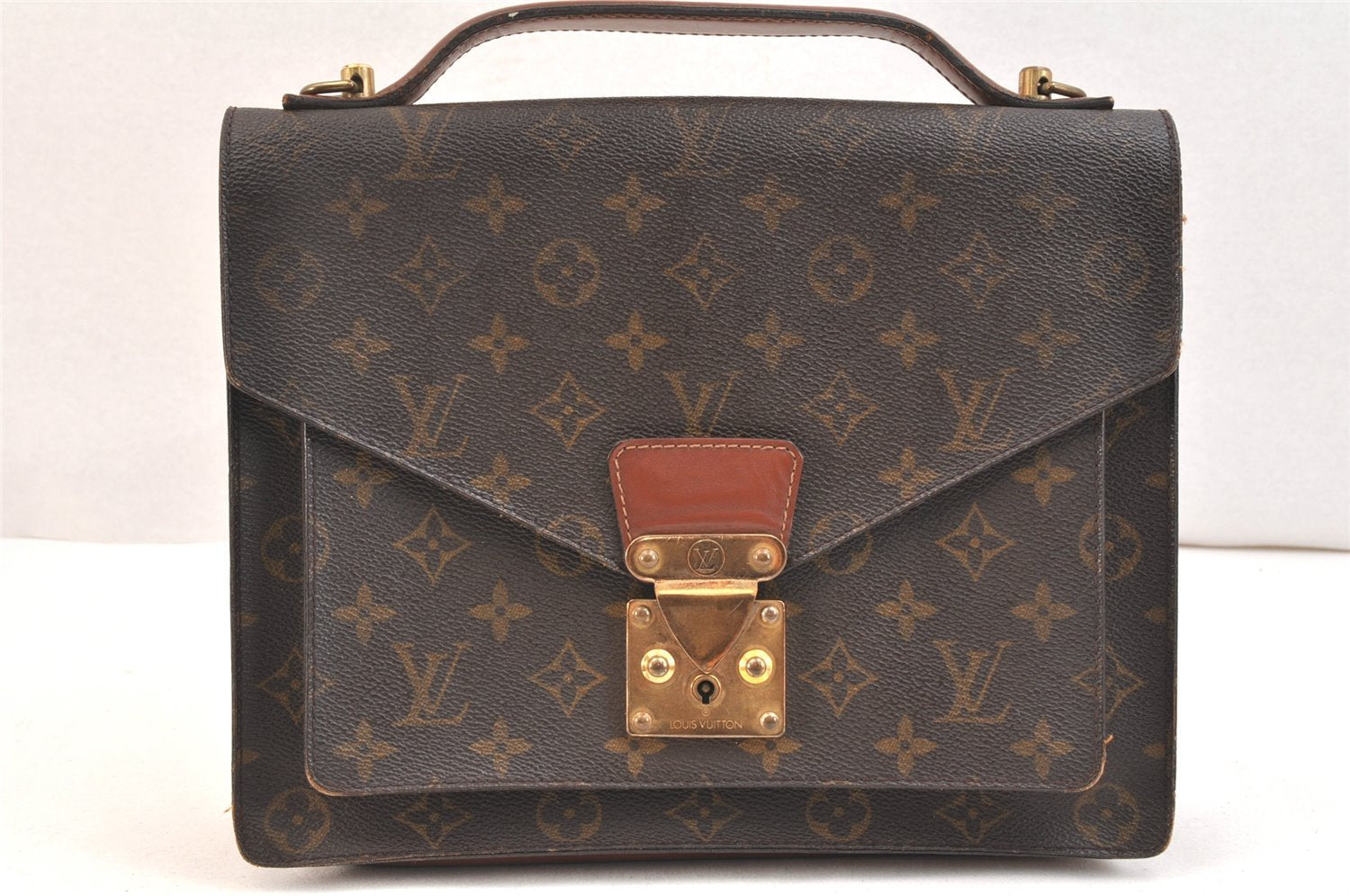 Authentic Louis Vuitton Monogram Monceau 2Way Shoulder Hand Bag M51185 LV 6511K