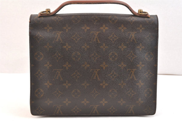 Authentic Louis Vuitton Monogram Monceau 2Way Shoulder Hand Bag M51185 LV 6511K
