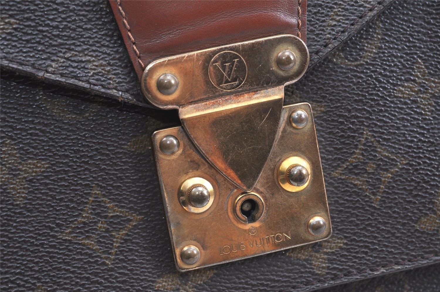 Authentic Louis Vuitton Monogram Monceau 2Way Shoulder Hand Bag M51185 LV 6511K