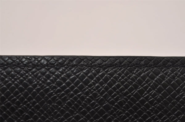 Authentic Louis Vuitton Taiga Portefeuille Pince Card Case Black M62978 LV 6512I