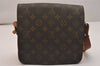 Authentic Louis Vuitton Monogram Cartouchiere MM Shoulder Bag Old Model 6512J