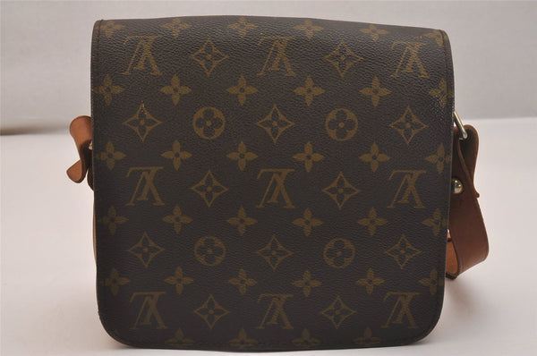 Authentic Louis Vuitton Monogram Cartouchiere MM Shoulder Bag Old Model 6512J