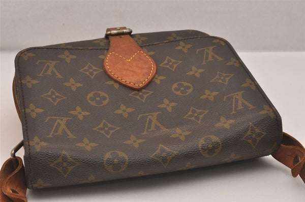 Authentic Louis Vuitton Monogram Cartouchiere MM Shoulder Bag Old Model 6512J