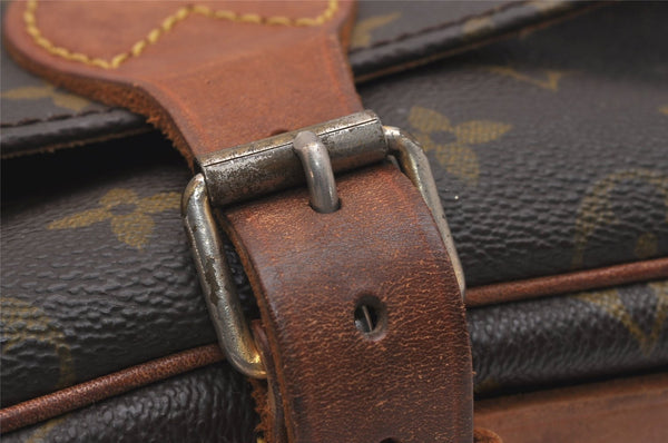 Authentic Louis Vuitton Monogram Cartouchiere MM Shoulder Bag Old Model 6512J