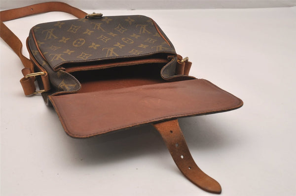 Authentic Louis Vuitton Monogram Cartouchiere MM Shoulder Bag Old Model 6512J