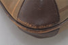 Authentic Burberrys Vintage Check Canvas Leather Hand Tote Bag Khaki Green 6513J