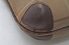 Authentic Burberrys Vintage Check Canvas Leather Hand Tote Bag Khaki Green 6513J