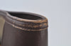 Authentic Burberrys Vintage Check Canvas Leather Hand Tote Bag Khaki Green 6513J
