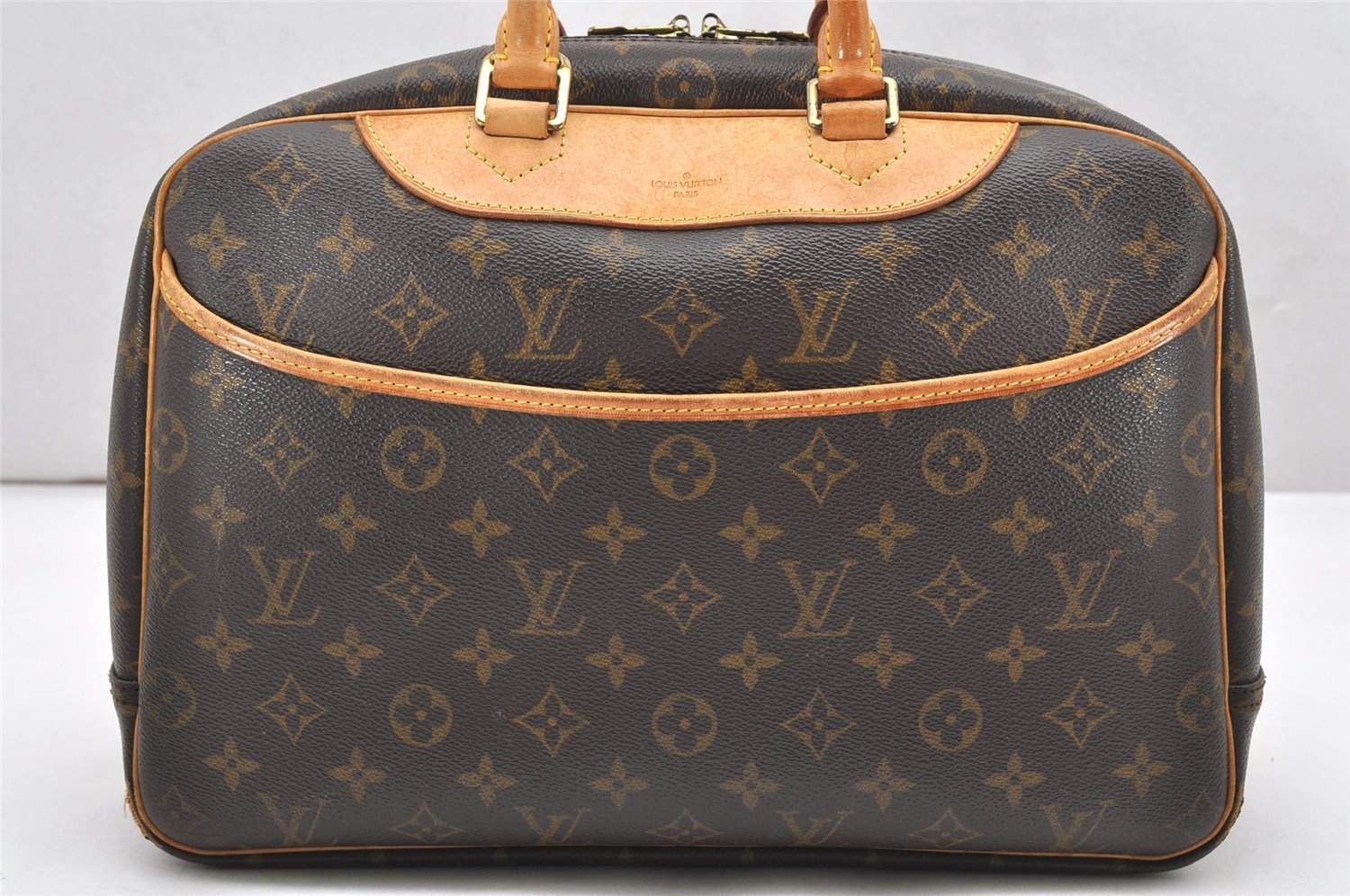 Authentic Louis Vuitton Monogram Deauville Hand Bag M47270 LV 6514K
