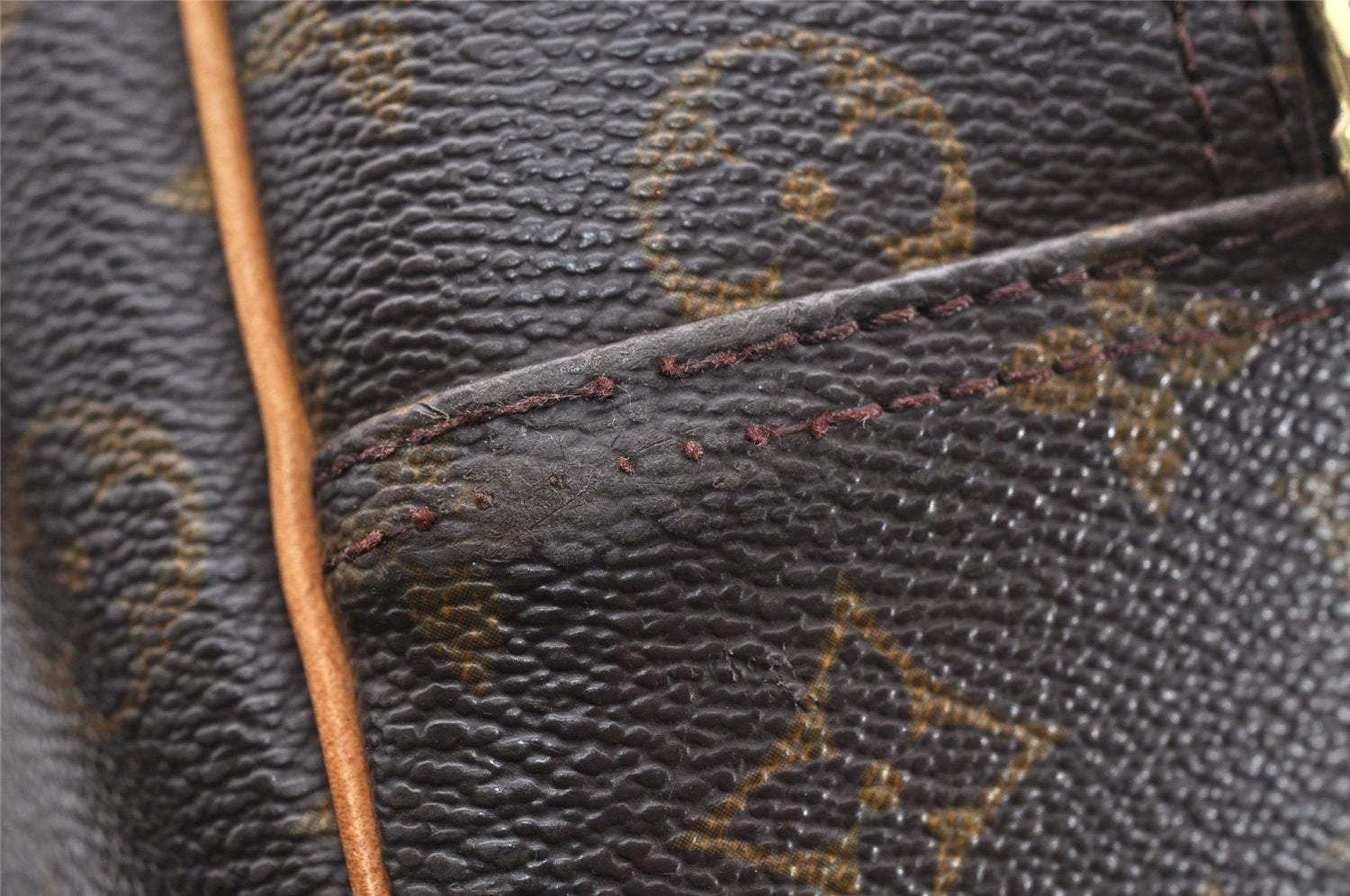 Authentic Louis Vuitton Monogram Deauville Hand Bag M47270 LV 6514K
