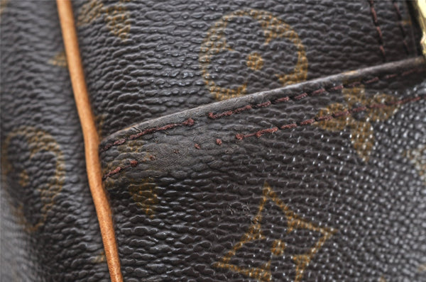 Authentic Louis Vuitton Monogram Deauville Hand Bag M47270 LV 6514K