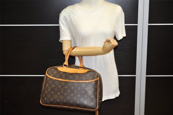 Authentic Louis Vuitton Monogram Deauville Hand Bag M47270 LV 6514K