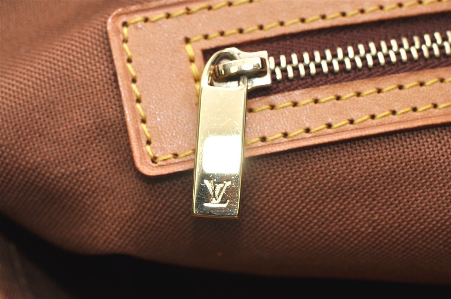 Authentic Louis Vuitton Monogram Cabas Piano Shoulder Tote Bag M51148 Junk 6515K