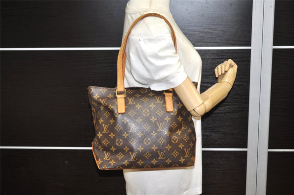 Authentic Louis Vuitton Monogram Cabas Piano Shoulder Tote Bag M51148 Junk 6515K