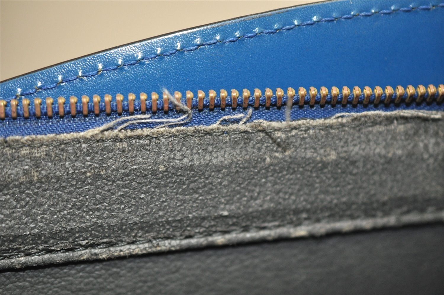 Authentic Louis Vuitton Epi Riviera Hand Bag Blue M48185 LV Junk 6516I