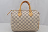 Authentic Louis Vuitton Damier Azur Speedy25 Hand Boston Bag N41534 LV 6516J