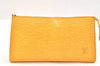 Authentic Louis Vuitton Epi Pochette Accessoires Pouch Yellow M52959 Junk 6516K