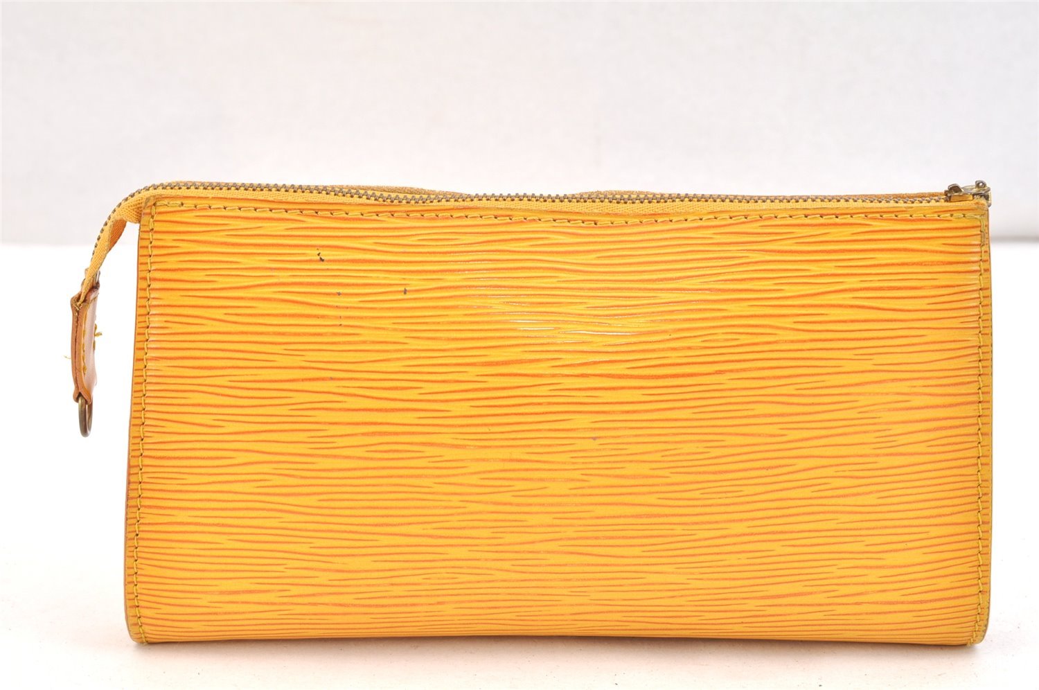 Authentic Louis Vuitton Epi Pochette Accessoires Pouch Yellow M52959 Junk 6516K