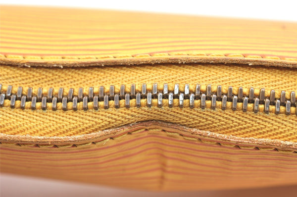 Authentic Louis Vuitton Epi Pochette Accessoires Pouch Yellow M52959 Junk 6516K