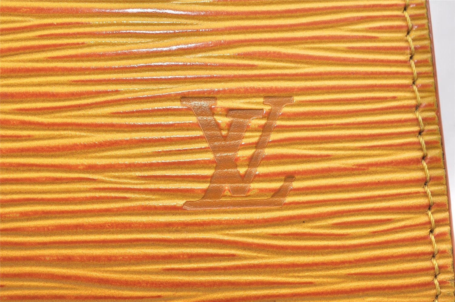 Authentic Louis Vuitton Epi Pochette Accessoires Pouch Yellow M52959 Junk 6516K