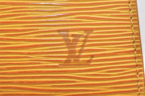 Authentic Louis Vuitton Epi Pochette Accessoires Pouch Yellow M52959 Junk 6516K
