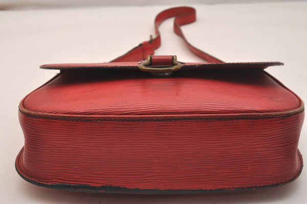 Authentic Louis Vuitton Epi Saint Cloud GM Shoulder Bag Red M52197 Junk 6517J