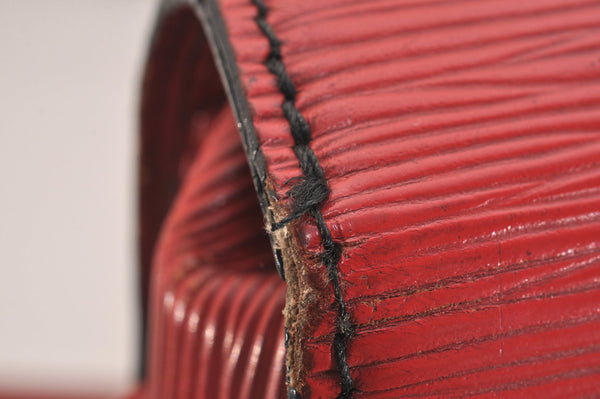 Authentic Louis Vuitton Epi Saint Cloud GM Shoulder Bag Red M52197 Junk 6517J