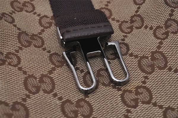 Authentic GUCCI Shoulder Cross Body Bag GG Canvas Leather 131211 Brown 6518I