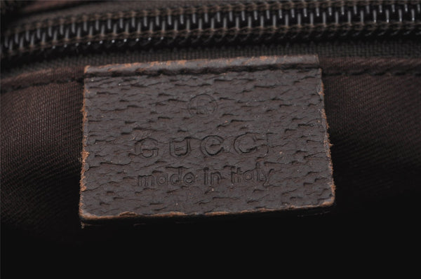 Authentic GUCCI Shoulder Cross Body Bag GG Canvas Leather 131211 Brown 6518I
